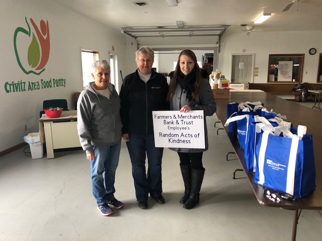 Employees delivering food donations to the Crivitz Area Food Pantry